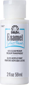 FolkArt Enamel Glass Paint Medium - Clear 2oz