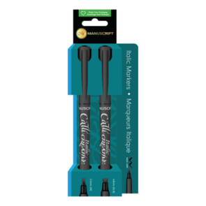 Manuscript Callicreative Italic Marker Set 2 Black