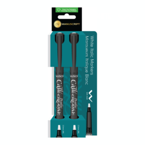 Manuscript Callicreative Italic Marker Set 2 White