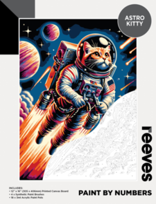Reeves Paint by Number - Astro Kitty