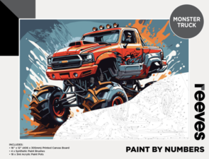 Reeves Paint By Number - Monster Truck