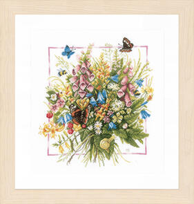 Lanarte Cross Stitch Kit - Summer bouquet