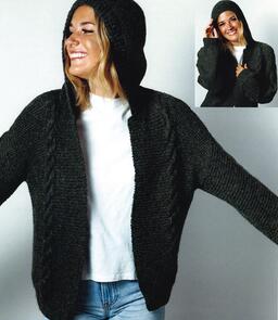 Alpaca Yarns 2716 Chainette Cable Hoodie