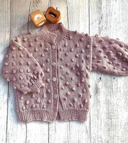 Alpaca Yarns 2202 Bubble Cardigan - Knitting Pattern / Kit