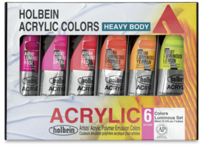 Holbein Heavy Body Acrylic Luminous Set 6 - 60ml