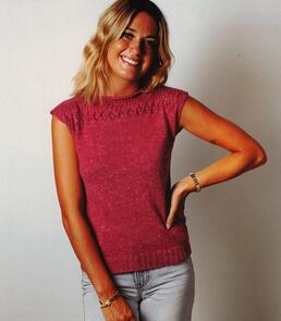 Alpaca Yarns 2017 Lace Yoke Top - Knitting Pattern / Kit