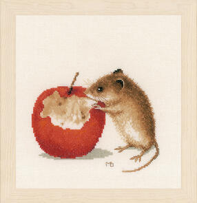 Lanarte Cross Stitch Kit - Little mouse