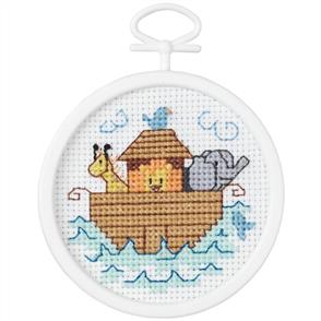 Janlynn Beginners / Mini Cross Stitch Kit: Noah's Ark