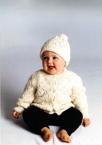 Alpaca Yarns Eyelet Cardigan Knitting Pattern / Kit