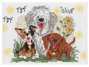 Janlynn Cross Stitch Kit: Dogs of Duckport (Small)