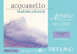 Fabriano Artistico Watercolour Pads 12pk, 200gsm (CLEARANCE)