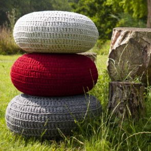 Hoooked Zpagetti: Knit & Crochet Pouf kit - Bordeaux