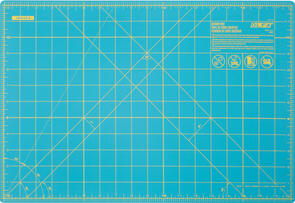 OLFA Gridded Cutting Mat 12" x 18" Aqua