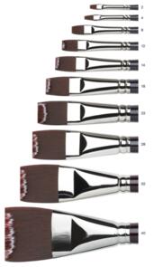 Winsor & Newton Galeria Acrylic Brushes - Short Flat/Bright