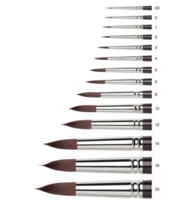 Winsor & Newton Galeria Acrylic Brushes - Round Short Handled