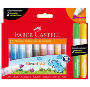 Faber-Castell Fibre Tip Markers - Box of 12