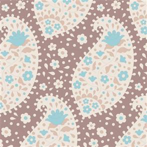 Tilda Fabric - Plum Garden - Teardrop Nutmeg