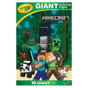 Crayola Giant Colouring Pages Foldalope Minecraft 18 Pages