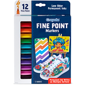 Crayola Fine Point Markers 12Pk
