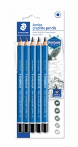 Staedtler Mars Lumograph Jumbo Asst Card Of 5
