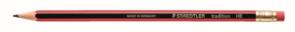 Staedtler Tradition Eraser Tip Graphite Pencils - Hb