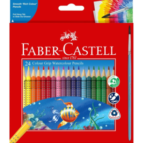 Faber-Castell Grip Watercolour Pencils - Pack of 24