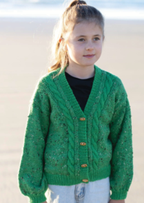 Alpaca Yarns Inca Spun Cable Cardigan Knitting Pattern / Kit