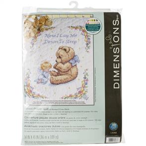 Dimensions Sweet Prayer Quilt Stamped Cross Stitch Kit