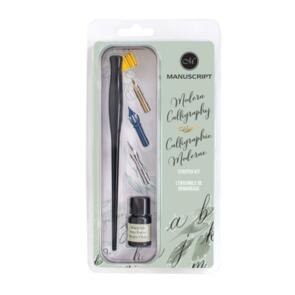 Manuscript Modern Calligraphy Oblique Dip Set Black