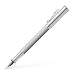 Graf von Faber-Castell Guilloche Fountain Pen - Rhodium