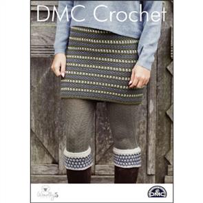 DMC Crochet - Woolly 5 - Tweedie Skirt and Boot Cuffs