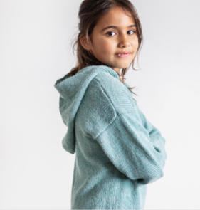 Alpaca Yarns 1565 Hoodie Sweater - Knitting Pattern / Kit