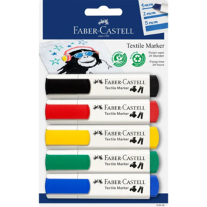 Faber-Castell Textile marker set 5