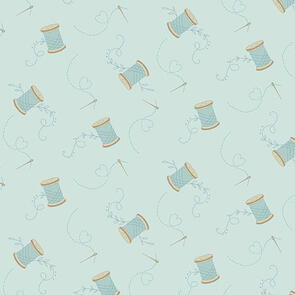 Laundry Basket Quilts Sewing Bird | Needle and Thread - Lake