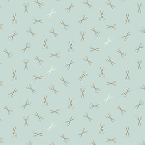 Laundry Basket Quilts Sewing Bird | Good Scissors - Blue Quartz