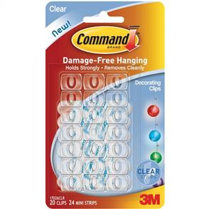 3M Command -Decorating Clips 20pk