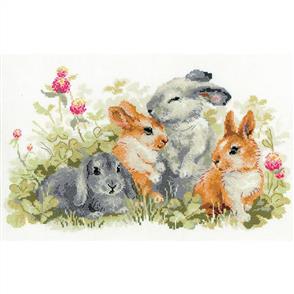 Riolis Funny Rabbits - Counted Cross Stitch Kit