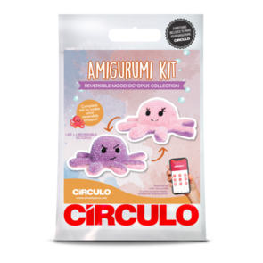 Circulo Amigurimi Kit – Reversible Mood Octopus - Lavender & Sweetness