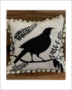 The Kiwi Stitch & Knit Co Tui Cushion Pattern