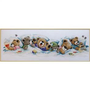 Janlynn Cross Stitch Kit: Sleepy Bears