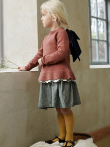 Sandnes Garn Knitting Pattern - Peplum Sweater (one color)