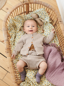 Sandnes Garn Little Raglan Cardigan and Diaper Pants