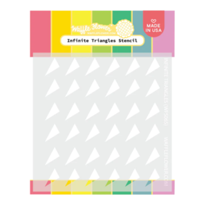 Waffle Flower Infinite Triangles Stencil