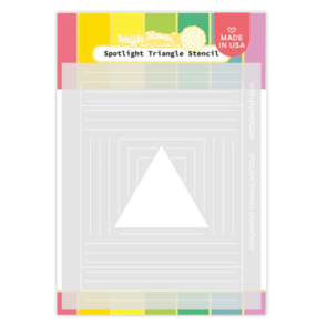 Waffle Flower Spotlight Triangle Stencil