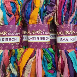 Countrywide Yarns Malibar Silk Craft Sari Ribbon