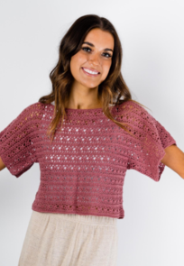 Alpaca Yarns Crochet Casual Top - Crochet Pattern / Kit
