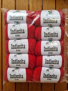 Alpaca Yarns Indiecita DK - 100% Alpaca (Bag of 10) - Colour Red
