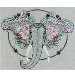 Hazel Blomkamp Crewel Creatures - Shirley the Elephant