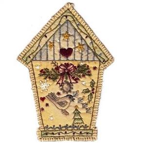 Chickadee Hollow Vintage Christmas Ornament Birdhouse