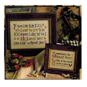 Lizzie Kate Cross Stitch Chart - If You Live To Be 100
